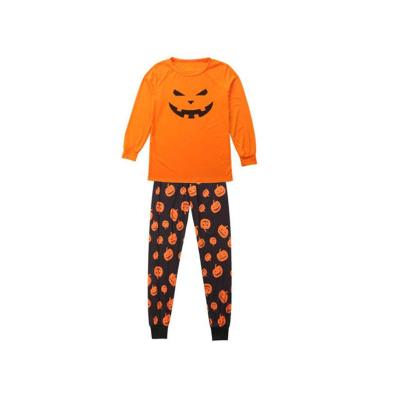 China Wholesale Hot Sale Monogrammed Women Halloween Pumpkin Print Cotton Sleep Wear Breathable for sale