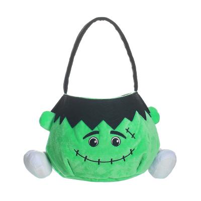 China Halloween Second Hand Sale Halloween Decoration Candy Bucket Tote Trick Or Treat Bags Pumpkin Halloween Bucket for sale