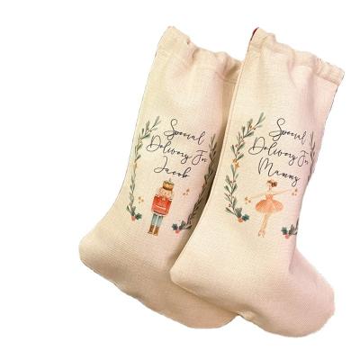 China Customized Customized Christmas Gift Stocking Christmas Decoration Personalized Christmas Stocking for sale