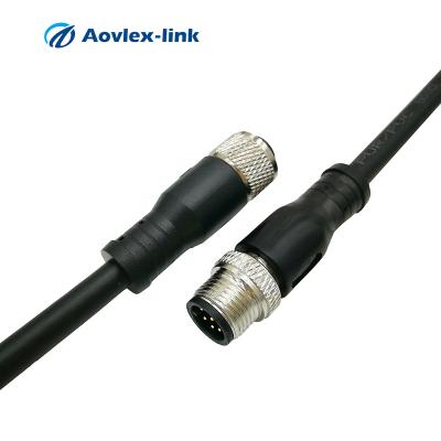 China IP67 Waterproof Automation Connector m12 8Pin A Code Male To Female Industrial Camera m12 Cable for sale