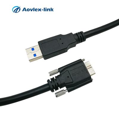 China Convenient USB 3.0 to Micro B with thumbscrews cable usb3 cable vision cable for sale