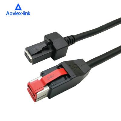 China 24V pos system usb power cable powered usb to 2x4 socket for pos sysyem and scanners for sale