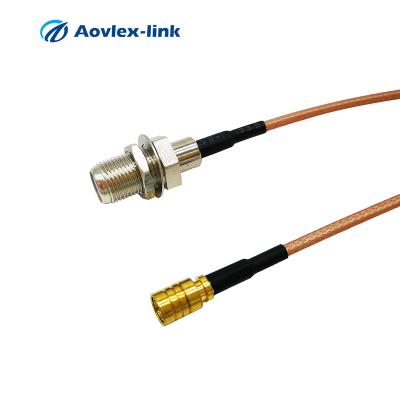 China CATV U.FL Cable Assembled Cable SMB Connector Female To F Connector RG179 COAXIAL Cable High Quality Radio Frequency for sale