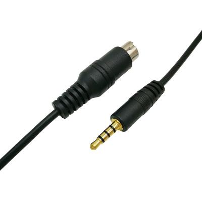 China AUX cable. Multimedia dc 3.5mm DC3.5 to mini 6pin din earphone cable din audio cable for sale