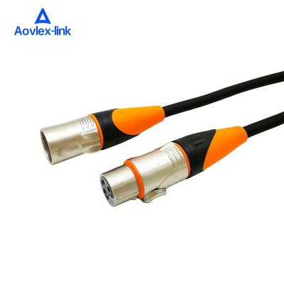 China Waterproof 3Pin XLR Speaker Connector Microphone Audio Cable DMX 512 Signal Cable For Stage Lighting DJ Lights for sale