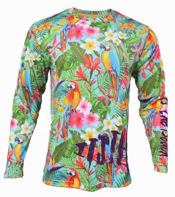 China Full Sublimation Antibacterial Printing UPF 50 Unisex Long Sleeve Quick Dry T Shirts for sale