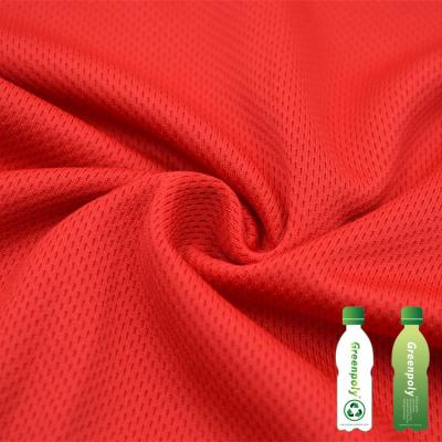 China Knitted Breathable Green Poly 100 RPET Recycled Plastic Fabric for sale