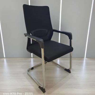 China Other Factory Modern Office Furniture Ergonomic High Back Fixed Armrest Metal Frame Fabric Office Chair for sale