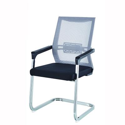 China Other Hot Sale Stainless Steel Frame Full Mesh Seat Cushion Ergonomic Bow Leg Computer Office Chair for sale