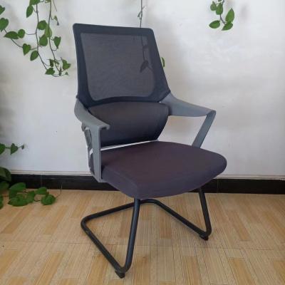 China Other New Model Simple DesigBow Legs Office Mesh Fabric Visitor Staff Office Chair for sale