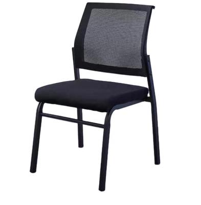 China Other Modern Black Portable Lumbar Support Executive Stacking Mesh Fabric Office Meeting Visitor Chairs without armrest for sale