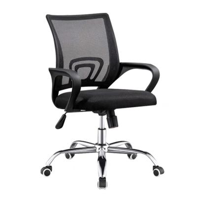 China Adjustable (height) Wholesale Modern Style Office Furniture Ergonomic Black Mesh 360 Degree Rotating Office Chair for sale