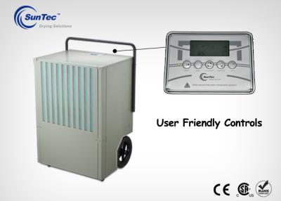 China Compact Air Adjustable Humidistat Portable Industrial Dehumidifier For Basement for sale