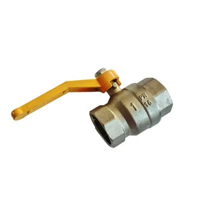 China General types 2 ways female sanwa thread forged long handle brass ball valve with DN15-DN50 for sale