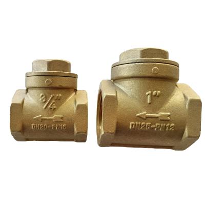 China General Brass Swing Check Valve With Female Thread DN15-DN100 Horizontal Non-Return for sale