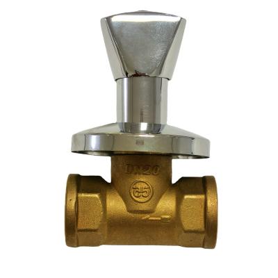 China General Brass Copper Bronze Concealed Concealed Shut Off Valve Dark Globe Valve for sale