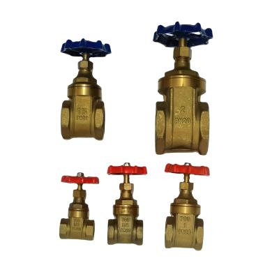 China General dn50 body copper bronze brass casting gate valve with 1/2 inch-2 inch for sale