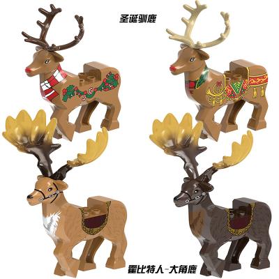 China Building Toy New Arrivals Christmas Gifts 2021 Momentum Santa Claus Christmas Star Yoda Gifts FIGHTS Toys Splicing Building Block Children's Gifts for sale