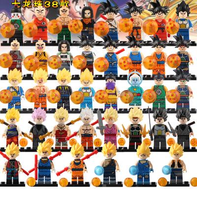 China Lieutenant Arnold Vegeta Violett Android Toy Anime Figures Goku Son Gohan Raditz Building 17 Action Number Building Blocks Toys For Children for sale