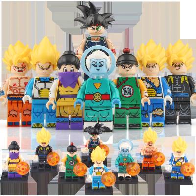 China Building Blocks Mini Goku Action Figures Weapons Figures Model Building Blocks Kids Toys KT1009 KT1011 Son Gohan Raditz Dragon Goku Ball Z mini for sale