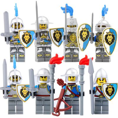 China Building Toy Middle Age Military Soldier figure war army legoed knights sets medieval friend building block brick toys for kids gifts for sale