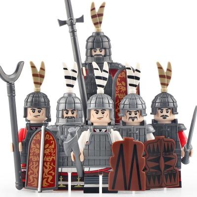 China Han Ming Qing Mini Sword Chinese Military Division Shield Army Building Toy KT1093 Historical Figures Action Figs Heavy Building Block Toys for sale