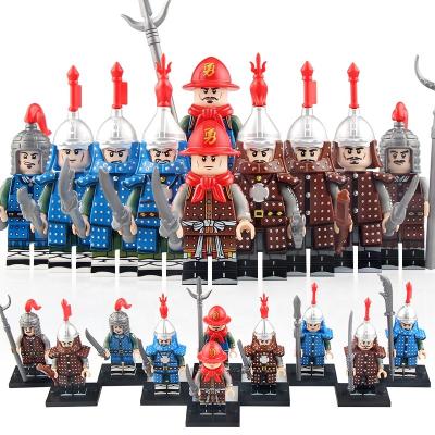 China Building Toy KT1091 Soldier Sword Generals Broadsword Ancient Ming Warrior Army Mini Protects Swords Action Numbers Building Block Toys Gifts for sale