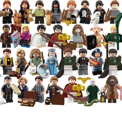 China Harry Magic Movie Toy Figures Toys Voldemort Hermione Ron Newt Dumbledore Potter Criphook Malfoy Luna Building Block Mini Building Action for sale