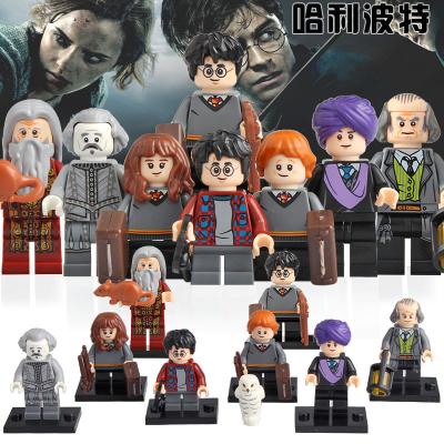 China Building Toy Harry Mini Rubeus Hagrid Hermione Ron Malfoy Dumbledore Ghost Hogwarts Carriage Swipe Potter Legoed Building Block Figures Kids Toy for sale