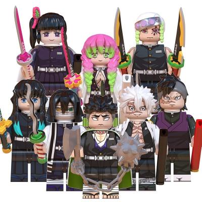 China Slayer Agatsuma Zenitsu Tanjirou Nezuko Mini Building Block Bricks Building Toy Demon WM6137 Figures NEW Toys For Kid Boys Juguetes WM6116 for sale