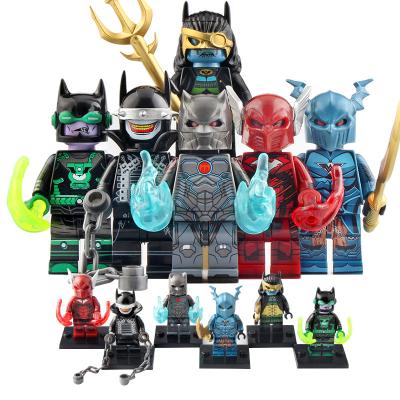 China Building Toy WM6057 DC Hero Dark Nights Red Death The Drowning Ruthless Murder Machine Bat Who Laughs Drawnbreaker Building Block Ikid Toys for sale