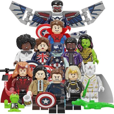 China Building Toy PG8298 New Scarlet Witch Vision Wanda Cat Woman Bat Mini Figures Man Building Blocks Toys For Children Educational Boys Toys juguete for sale