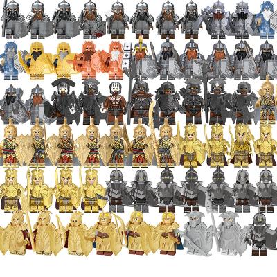 China Medieval Toys Mini Action Figures Building Blocks Helmet Shield Lord Spartan Soldiers Warrior Weapon Armor Knight ORC KT1056 Building Toy HOT for sale