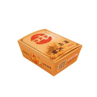 China Restaurant Recyclable Container Food Packaging Disposable Takeaway Packed Lunch Box for sale