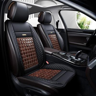 China Sports Customized Universal Wooden Car Seat Cover Pearl Car Seat Covers Car Seat Covers For Summer for sale