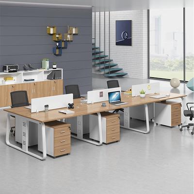 China Factory Customized Space Saving Modular Open Desks Convertible 6 Staff Workstations Office Stable Workstations for sale