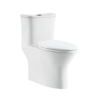 China OEM Ceramic WC Rimless Toilet Bowl Double-Flow Medyag Flush MLZ-58A/B 300/400mm Double Down Wash Down One-Piece Toilets for sale