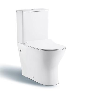 China New Double-Flux European MFZ-51C/D Toilet Bowl Ceramic WaterMark Rimless Back to Wall Two-Piece Toilet for sale