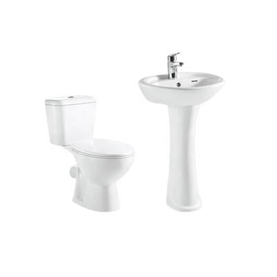 China Classic Ceramic Sanitary Ware Series Combination Double-Flow Medyag Bathroom Toilet Basin Two-Piece Set for sale