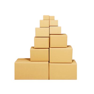 China Material Wholesale Corrugated Packaging Cardboard Box Customized Goods Shipping Packaging Outer Brown 3 Layers 5 Layers Paper Cartons for sale