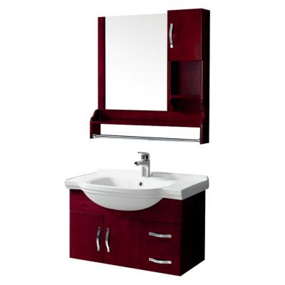 China Modern White Color Wall Mounted Bathroom Vanity Cabinet Bathroom Cabinet Including Mirror And Shelf OEM for sale