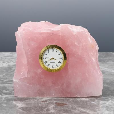 China Minimalist Personalized Luxury Nature Crystal Stone Digital Small Clock for Home Decor for sale