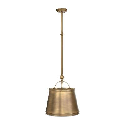 China Retro Shade Modern Simple Light Brass Living Room Ceiling Hanging Lamp for sale