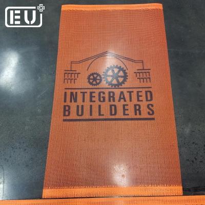 China 100% pure Virgin HDPE knitted with UV stabilizer and no fillers exterior flame retardant orange safety printed debris fabrication deck construction for sale for sale