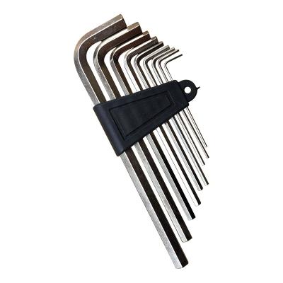 China Carbon Steel 9 Pcs Wrench Metric Size Allen Key Short Arm Tool Set Easy To Carry In The Pocket Allen Wrench for sale