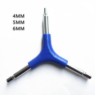 China Auto Repair Bike Repair Tools Allen Wrench Y Shape Internal Hex Wrench Wrenches 4mm 5mm 6mm MTB Road Hex Repair Cycling Tools for sale