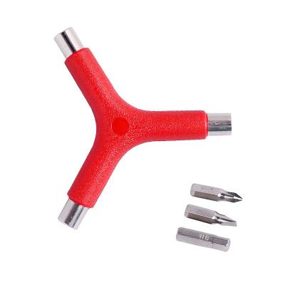 China 6mm Hexagon Wrench Multi-Function Y-type Screwdriver Auto Repair Mountain Bike Tool 3-in-1 Flat Head Bicycle Repair Tool for sale