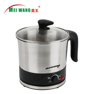 China Meiwang Mini 360 Degree Base Soup Pot Kettle Electric Cooking Portable Multi Function Rotation Kettle Appliances Factory Factory Drop Shipping for sale