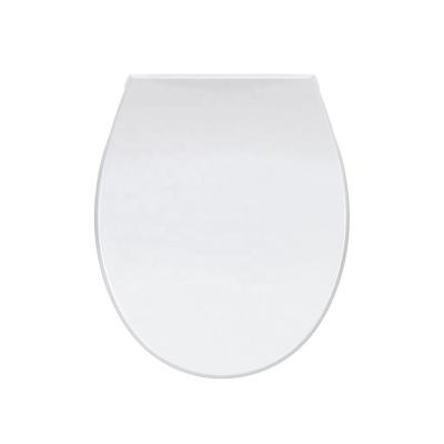 China Slow-end Toilet Seats PP Standard Toilet Seat Lid USA Standard Extended Shape Rete Rete Plastic Coperchio Wc Soft Copriwater Softclose for sale