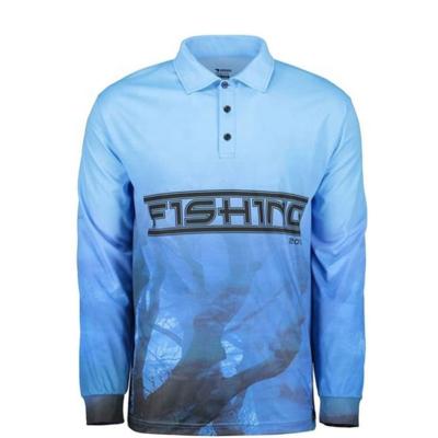 China Antibacterial UV Long Sleeve Polyester High Comfort Fishing Shirt for sale